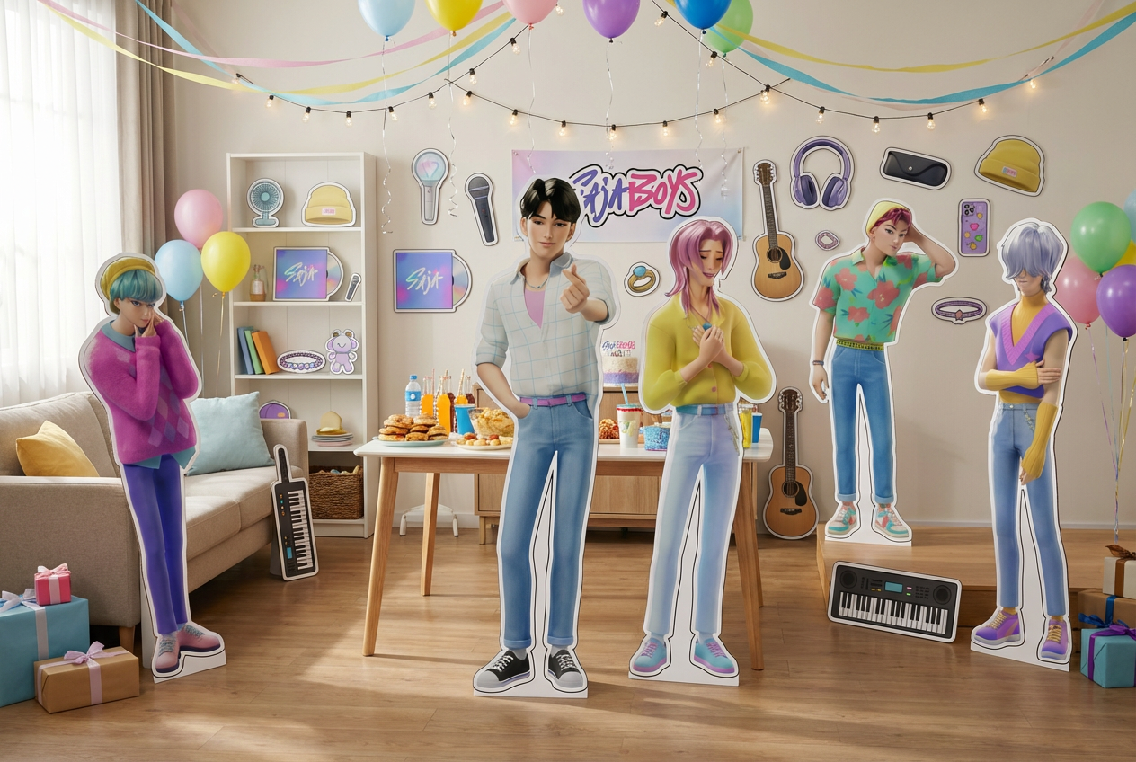 K-Pop Boys scene mockup 1