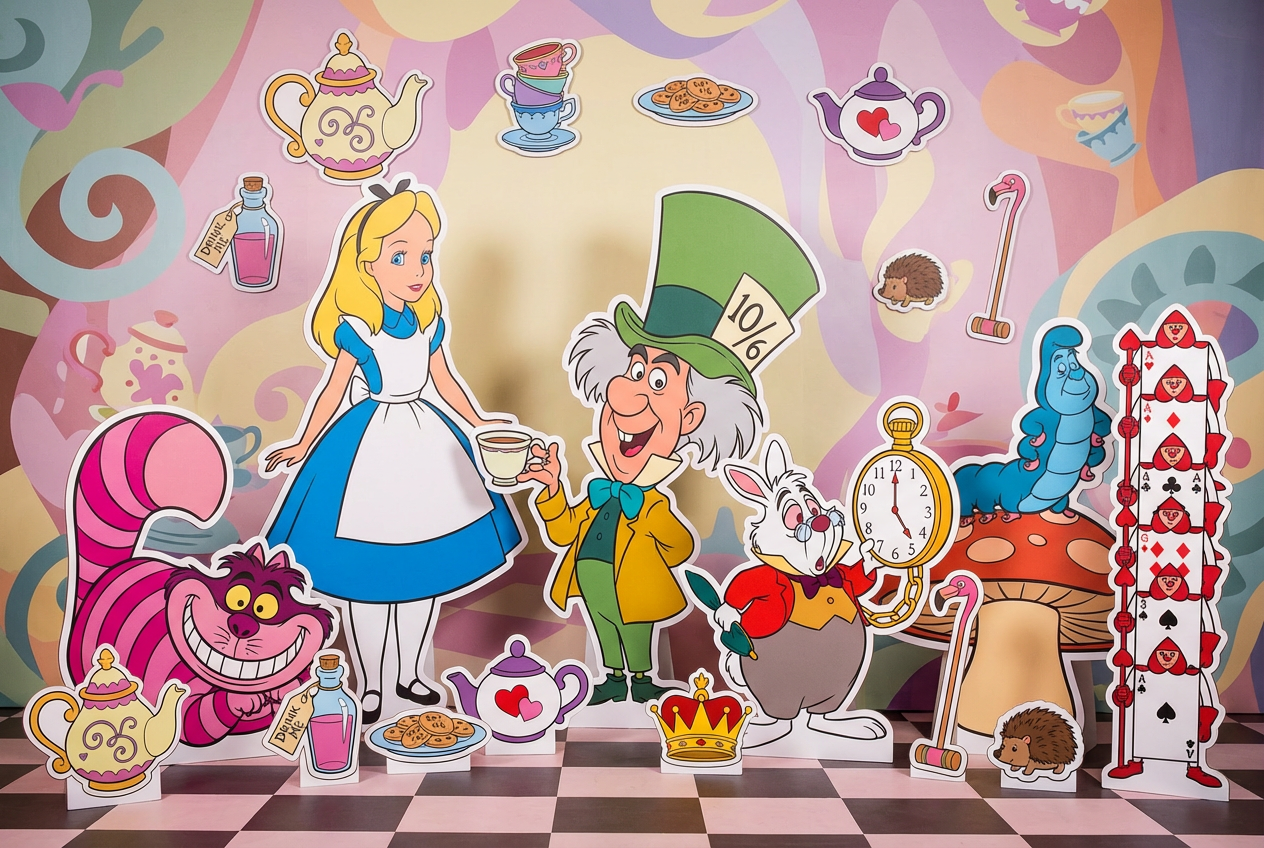 Alice in Wonderland product showcase
