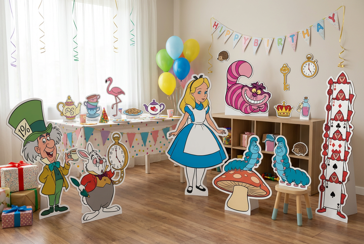 Alice in Wonderland scene mockup 1