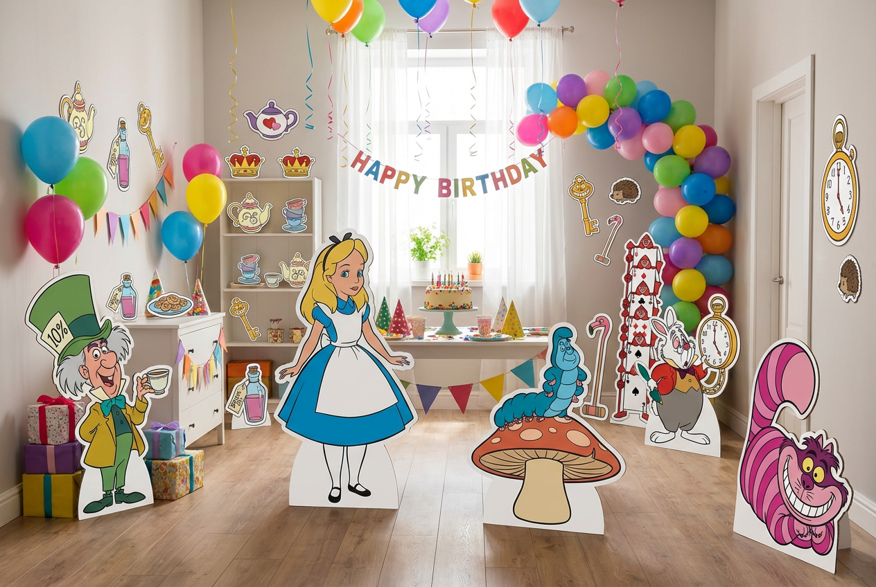 Alice in Wonderland scene mockup 2