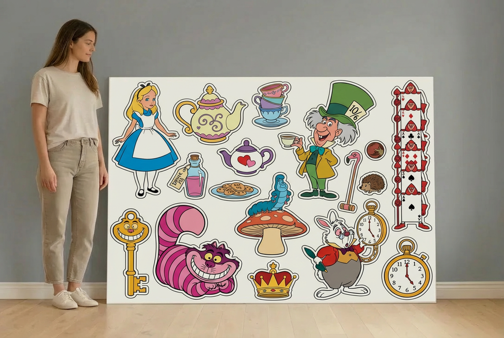 Alice in Wonderland size guide