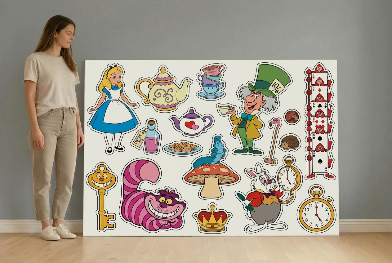 Alice in Wonderland size guide