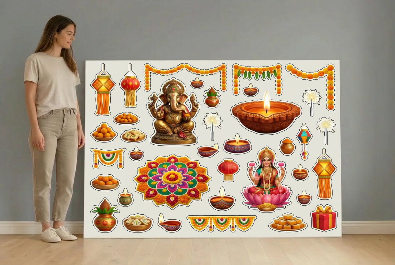 Diwali Decor - Size Guide