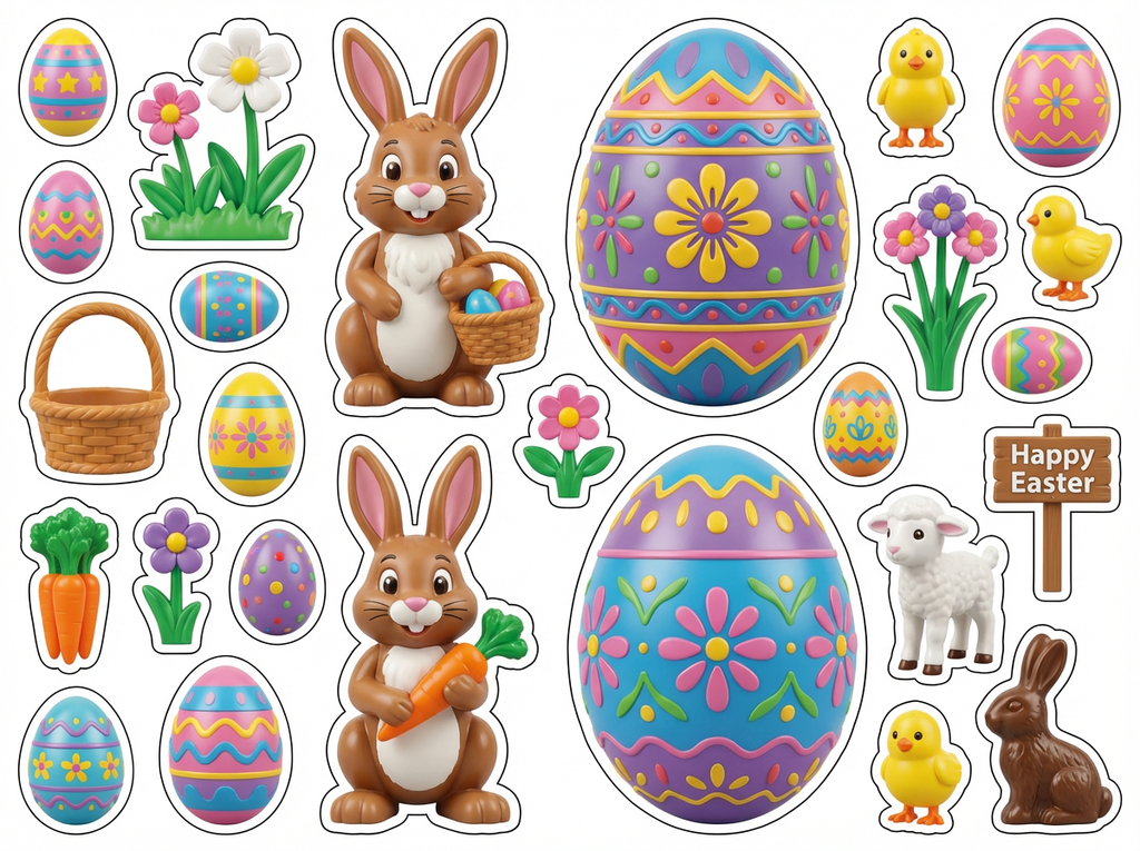Easter Egg Hunt cutout sheet