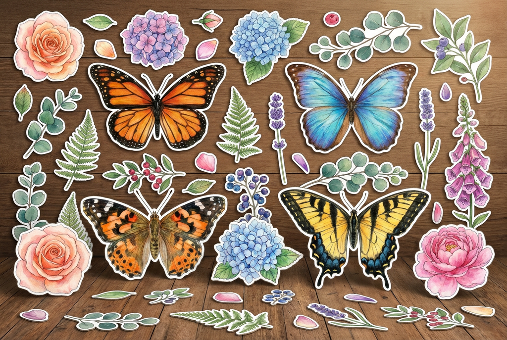 Butterflies product showcase