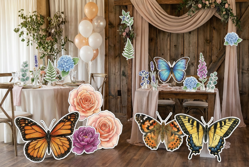 Butterflies scene mockup 2