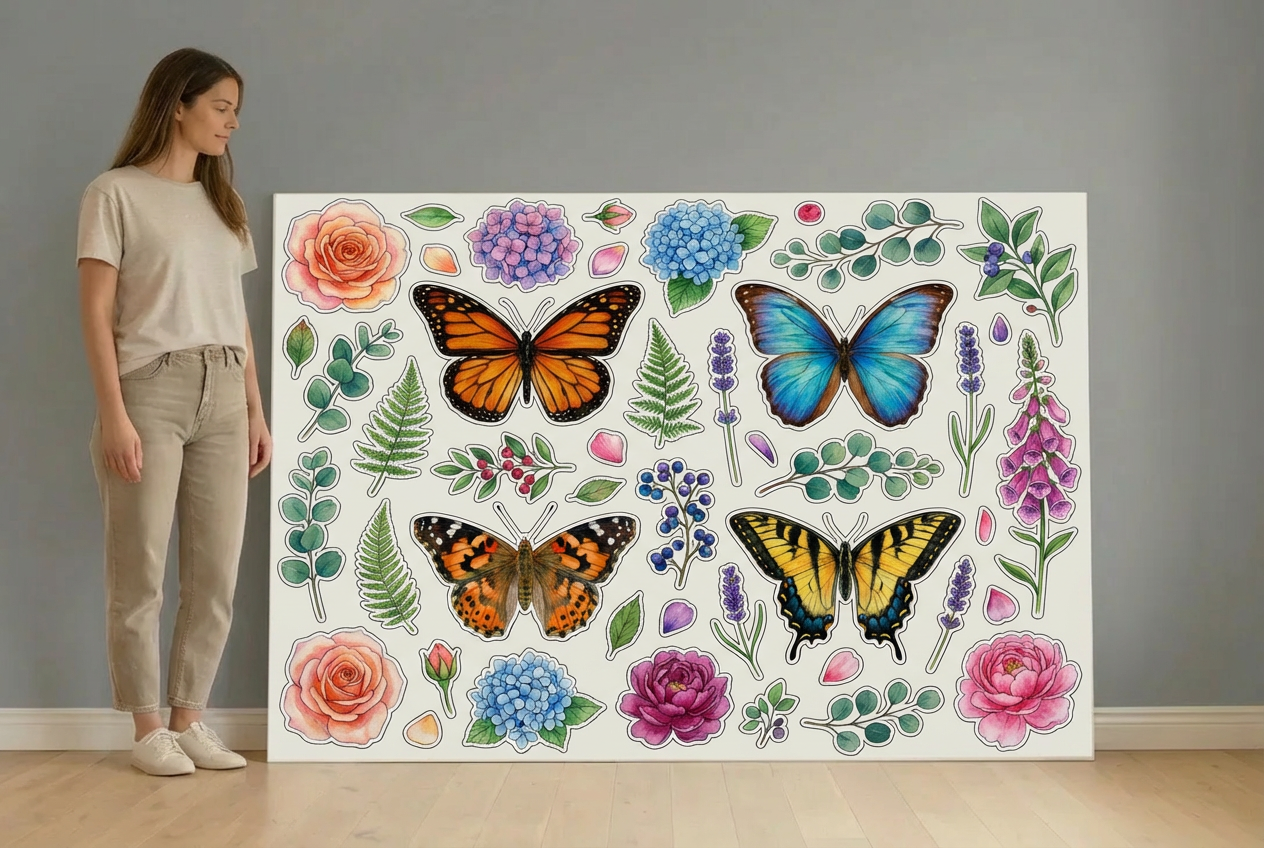 Butterflies size guide