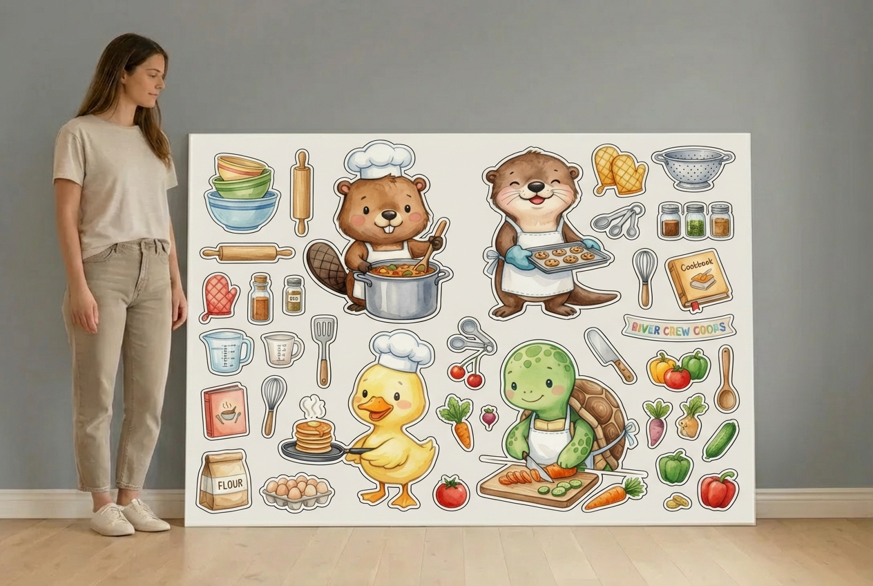 Cooking with River size guide