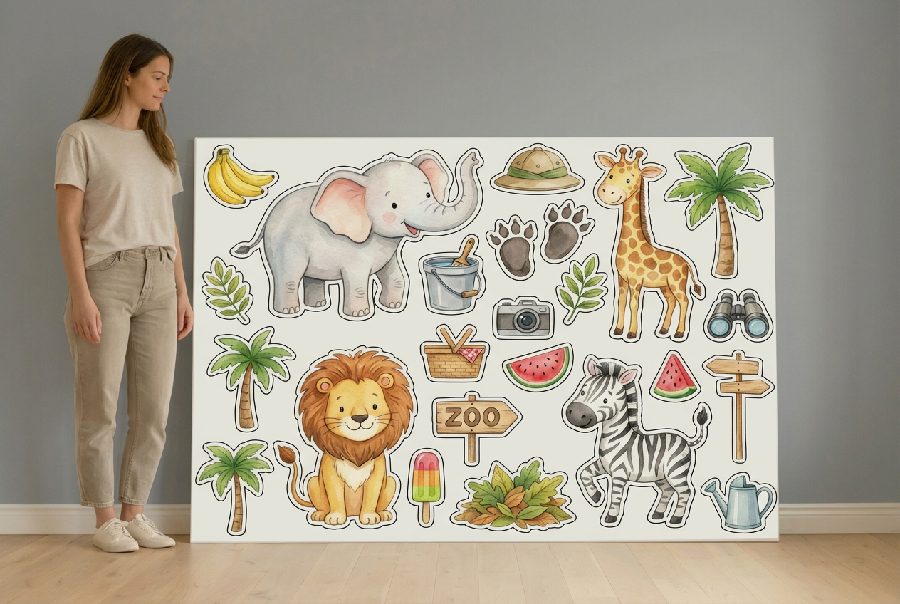 Zoo Animals - Size Guide