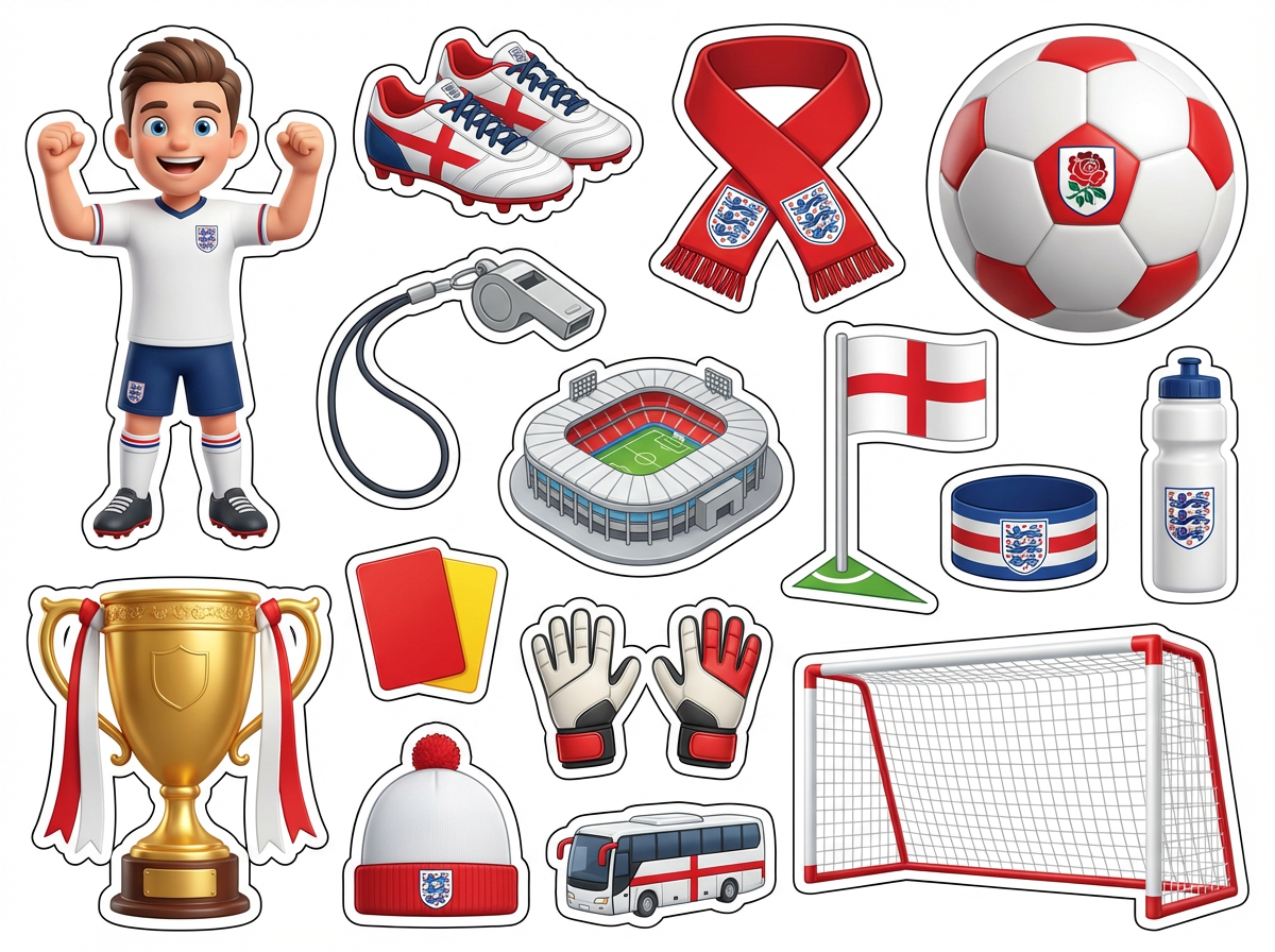England Football cutout sheet