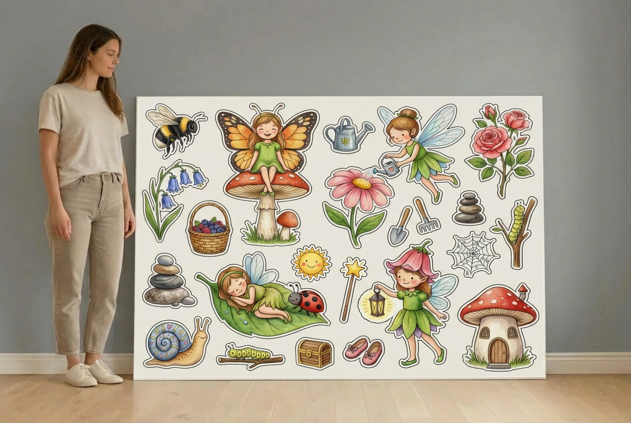 Garden Fairies size guide