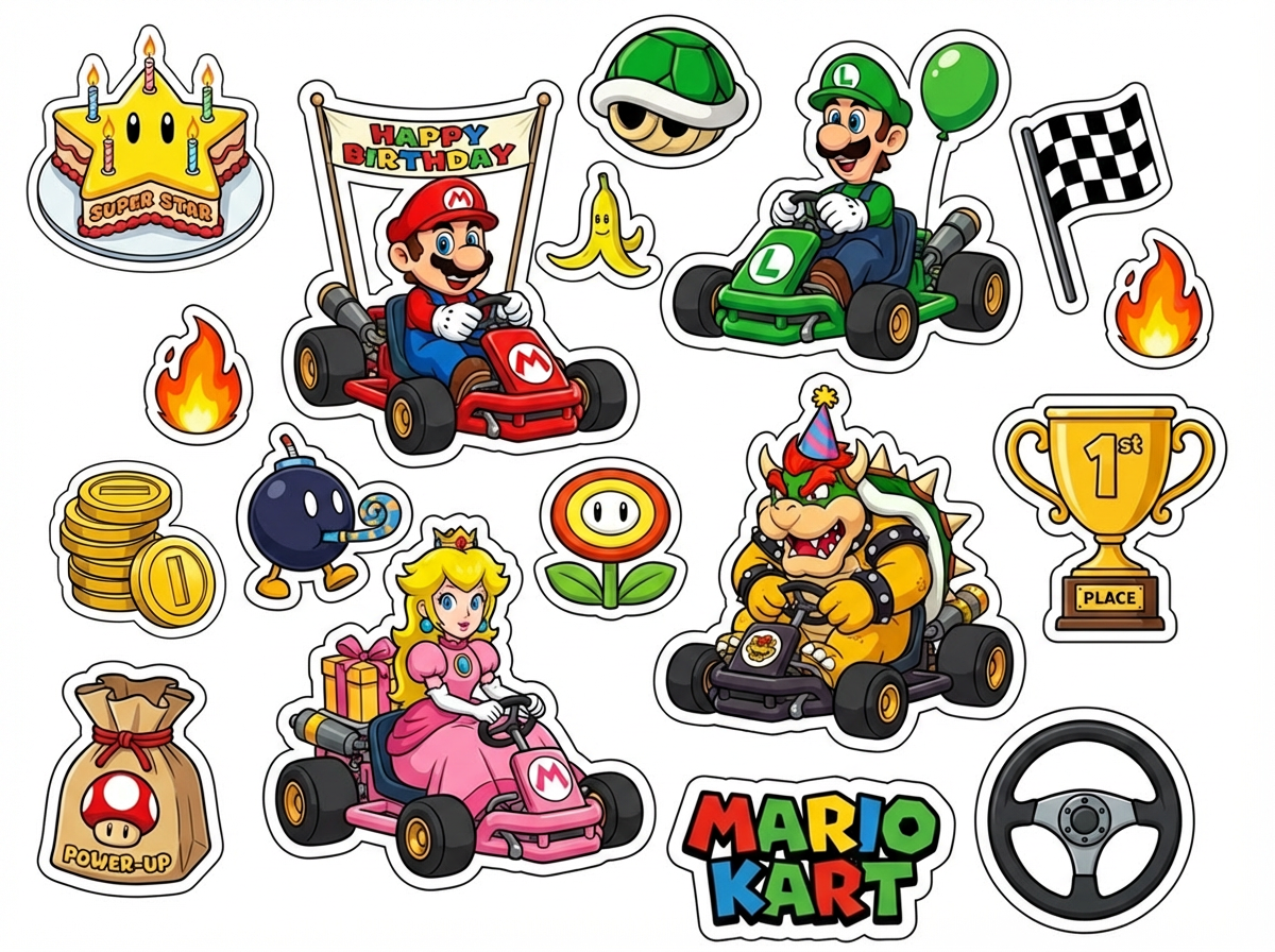Mario Karts Birthday - Main Artwork
