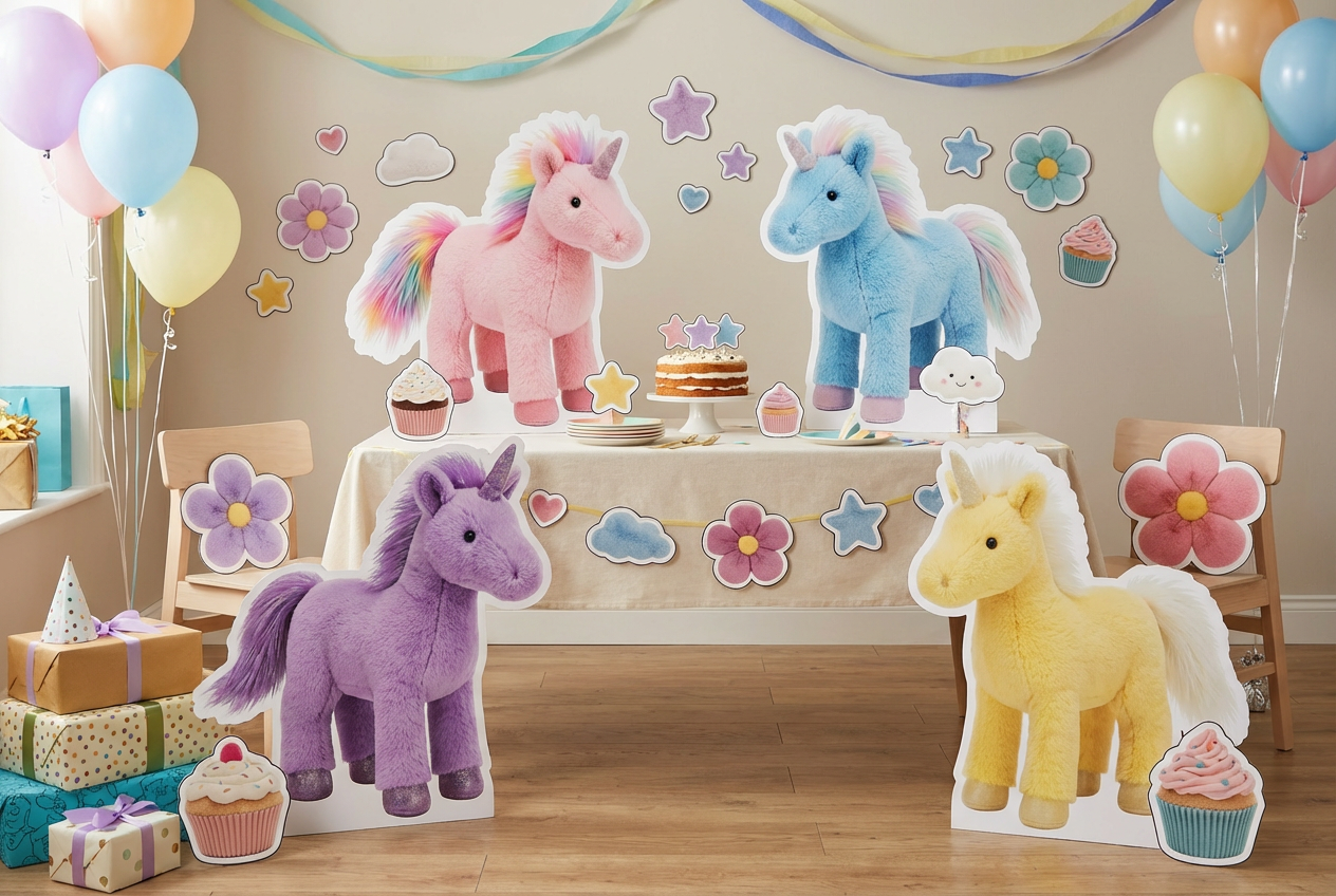 Fluffy Unicorn scene mockup 1