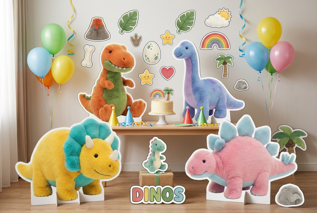 Fluffy Dinosaurs scene mockup 2