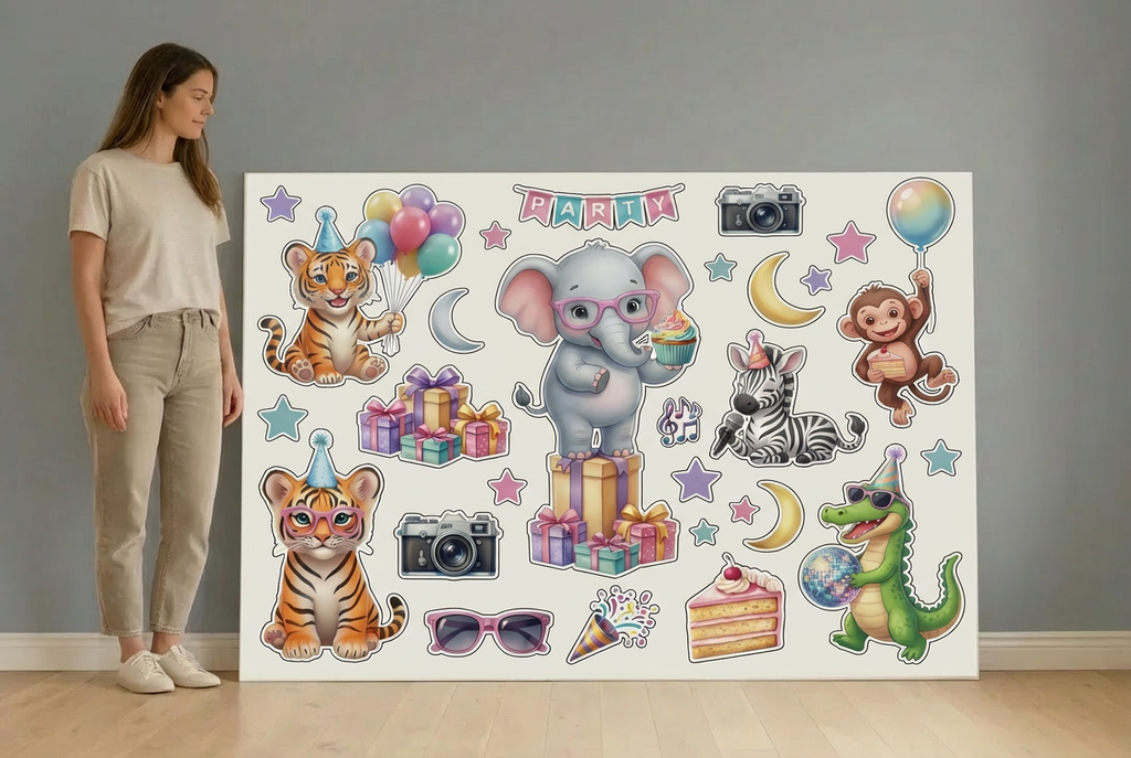 Party Animals  size guide