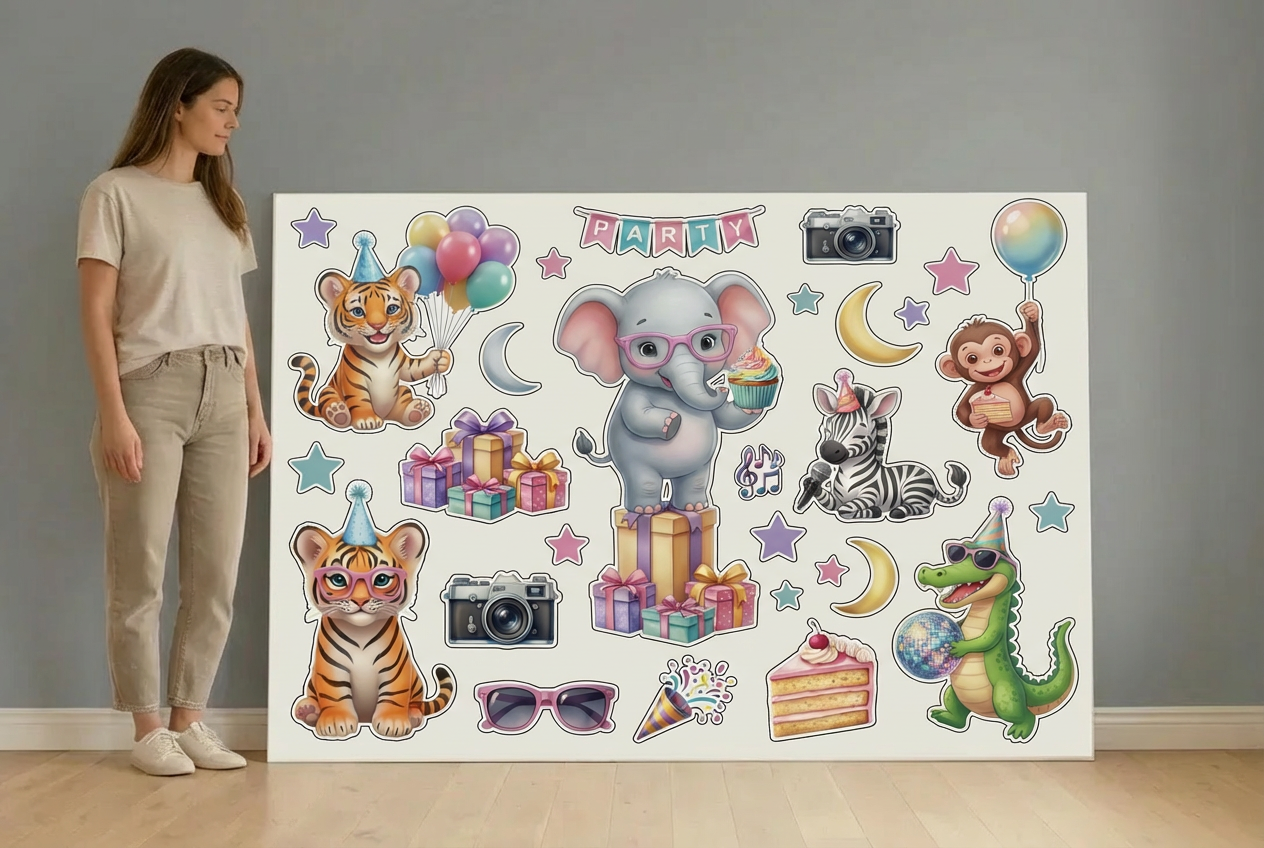 Party Animals  size guide