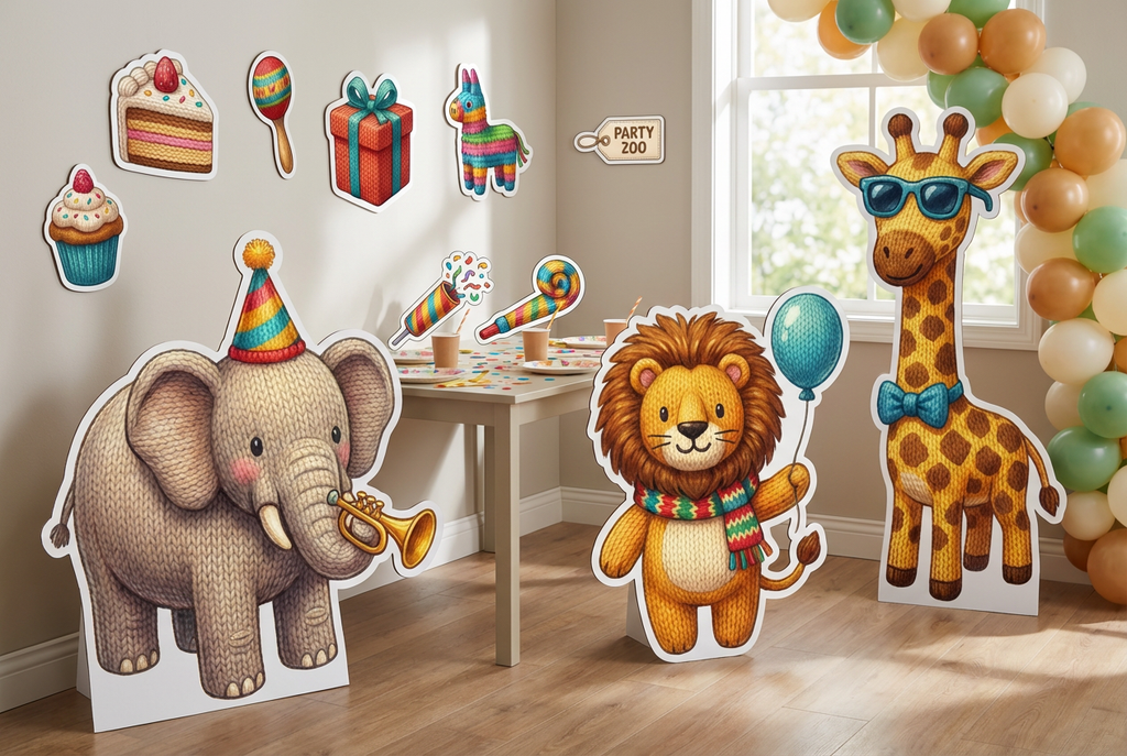Party Zoo Animals  scene mockup 1