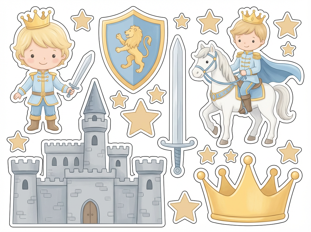 Little Prince cutout sheet