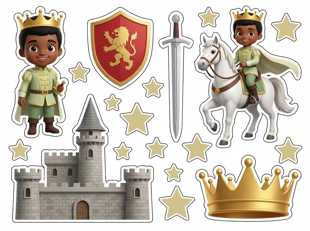 Little Prince cutout sheet