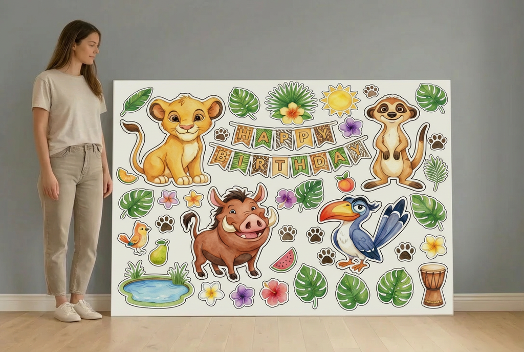 Lions & friends size guide