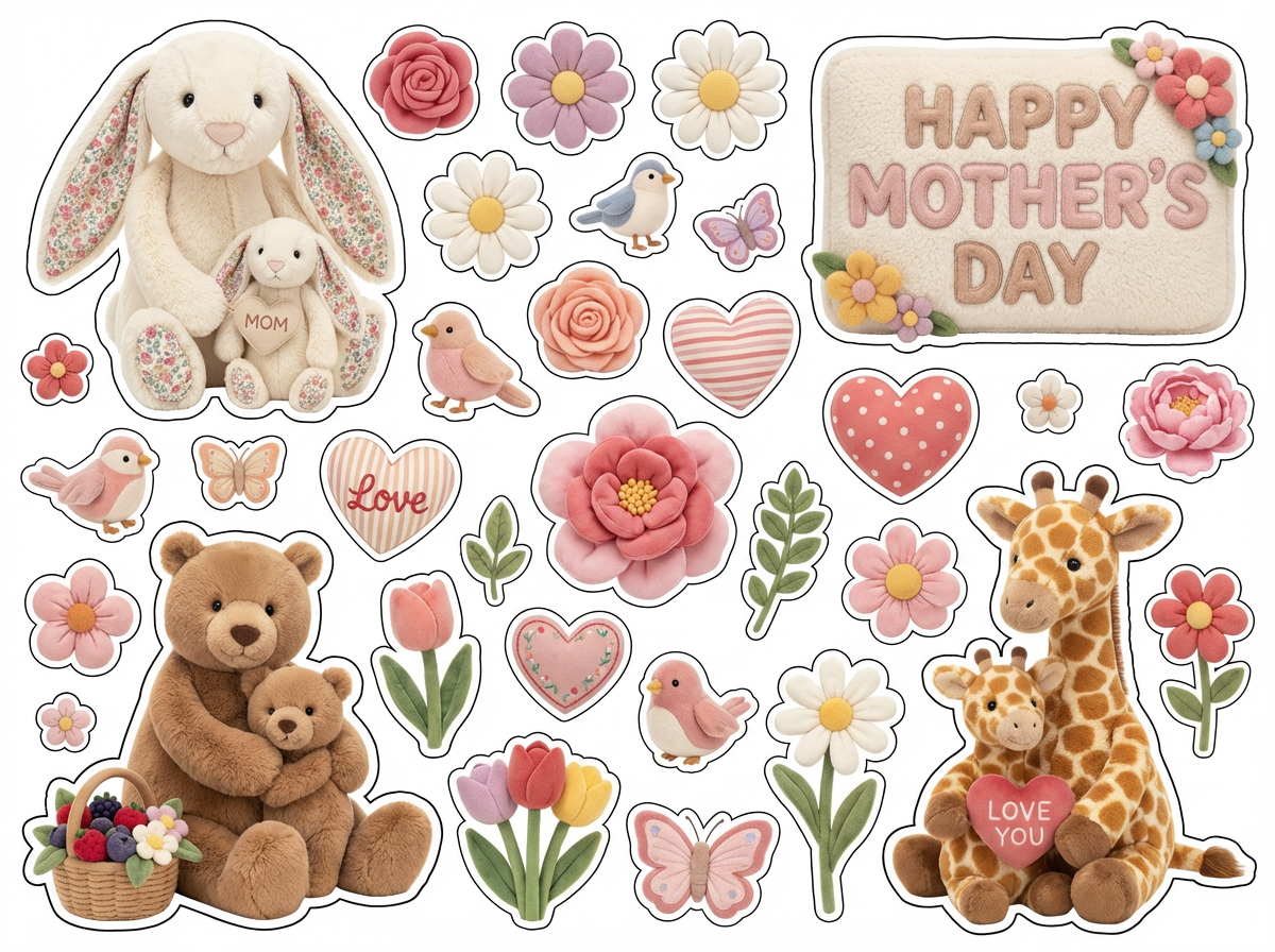 happy mothers day siign  cutout sheet