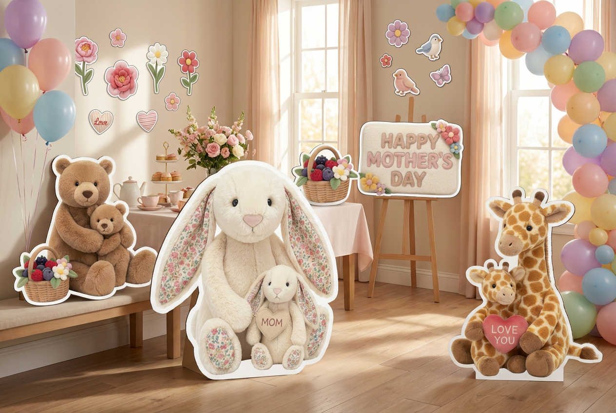 happy mothers day siign  scene mockup 1